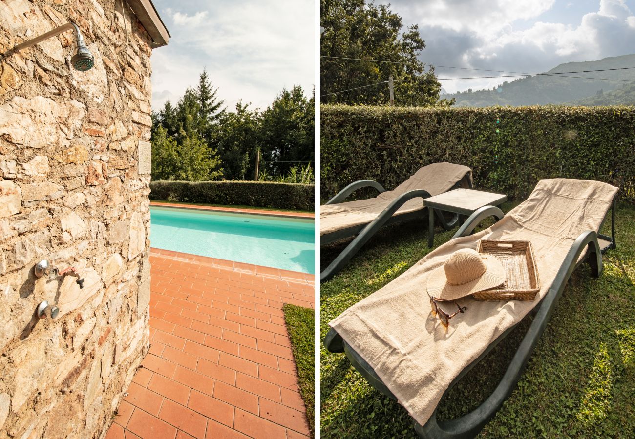 Appartamento a Borgo a Mozzano - Casetta di Butia, Glicine apartment with pool