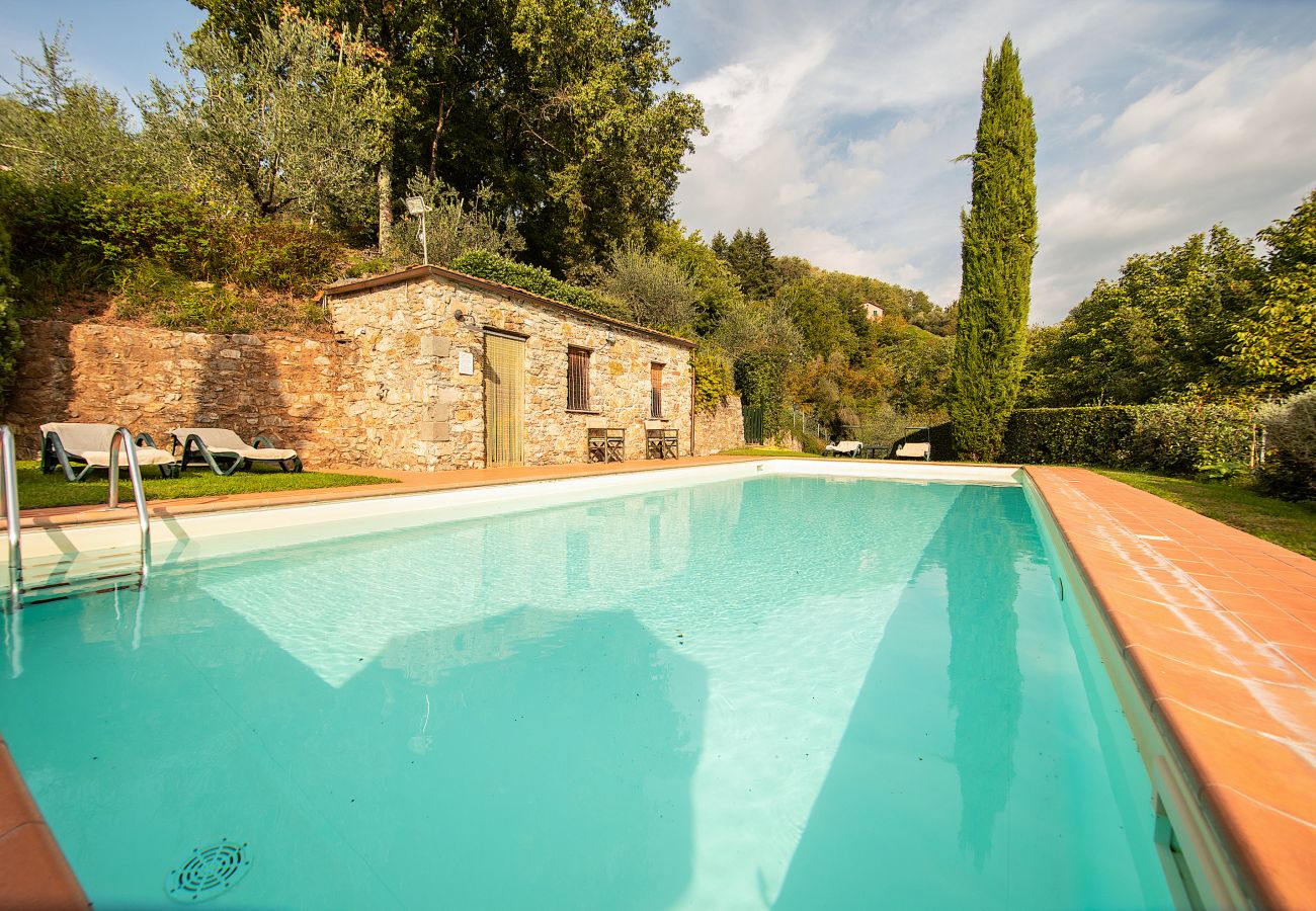 Ferienwohnung in Borgo a Mozzano - Casetta di Butia, Mimosa apartment with pool